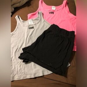 Victoria's Secret PINK Tank Tops and Shorts Set